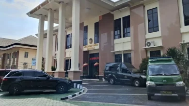Gedung PN Tipikor Mataram di Jalan Langko Kota Mataram Sidang OTT Kabid SMK