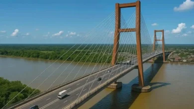 Ilustrasi Jembatan Bahtera Sriwijaya Penghubung Sumatera Selatan - Bangka Belitung