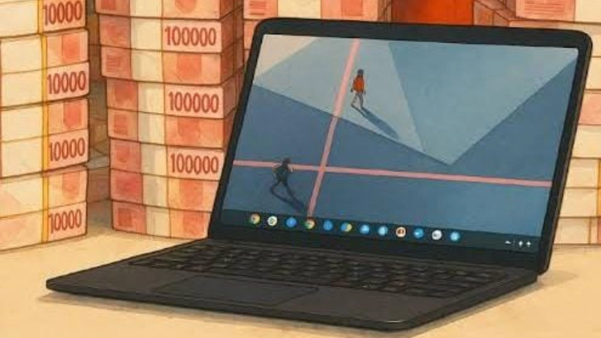 Ilustrasi Proyek Laptop Chromebook Dikbud Lombok Timur