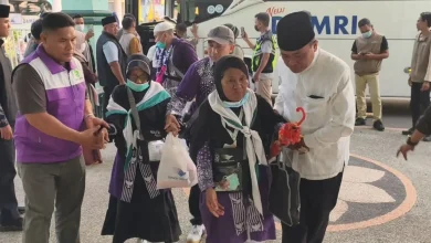 Jemaah Haji NTB 2025 Kloter Delapan Asal Sumbawa Meninggal di Pesawat Tiba di Asrama Haji