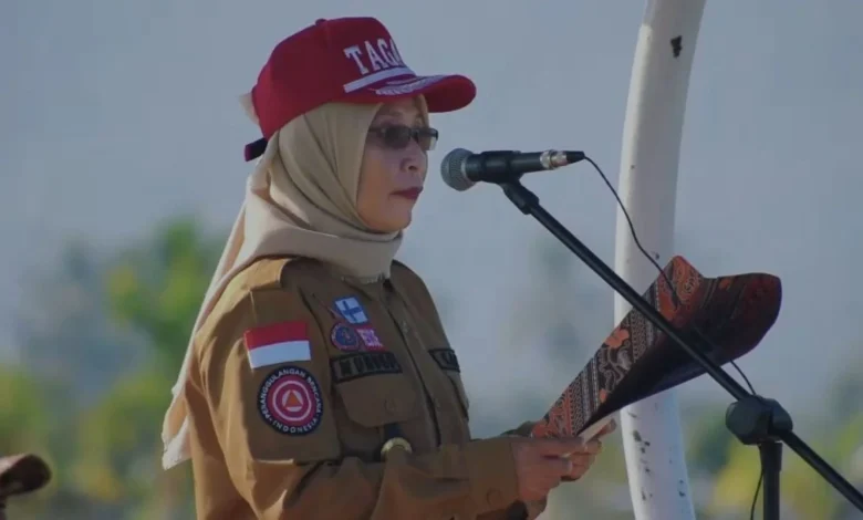 Kepala Dinas Sosial NTB Nunung Triningsih HUT Tagana NTB ke-21