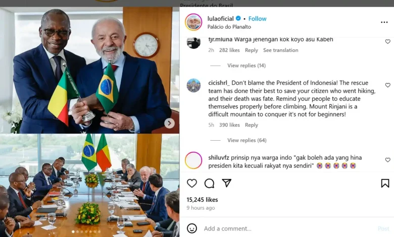 Netizen Indonesia Balas Serbu Instagram Presiden Brasil Buntut Tragedi Juliana