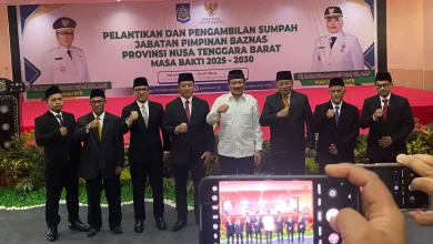 Pelantikan 5 Pimpinan Baznas NTB