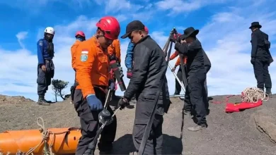 Pencarian Pendaki asal Brasil Terjatuh di Gunung Rinjani
