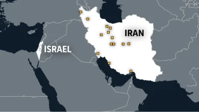 Peta Negara Iran dan Israel