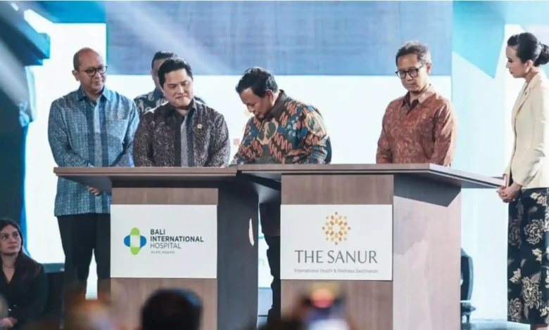 Prabowo Resmikan KEK Kesehatan Sanur dan Bali Internasional Hospital