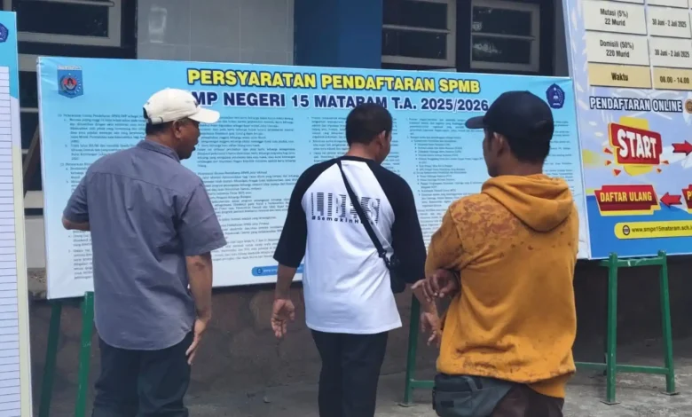 Suasana SPMB Kota Mataram 2025