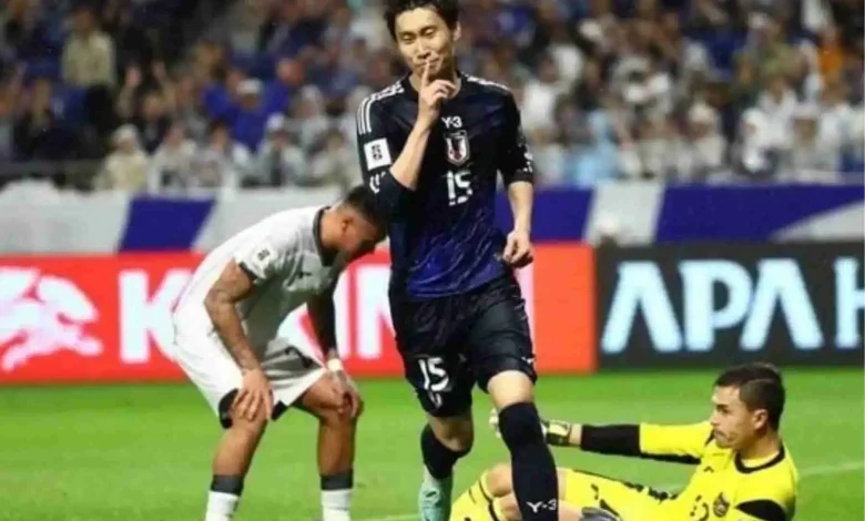 Selebrasi Pemain Jepang Usai Menang Lawan Timnas Indonesia