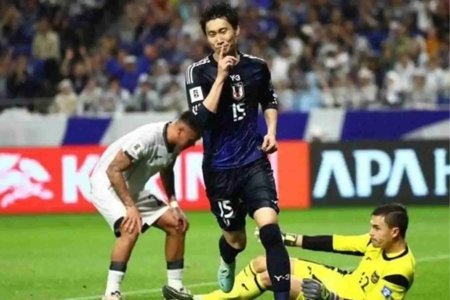 Selebrasi Pemain Jepang Usai Menang Lawan Timnas Indonesia