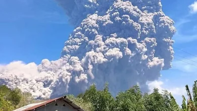 Sebaran Abu Vulkanik Letusan Gunung Lewotobi Terdeteksi di Bima