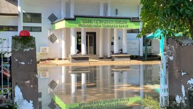 Kantor Dinas Ketahanan Pangan Pemprov NTB Terdampak Banjir