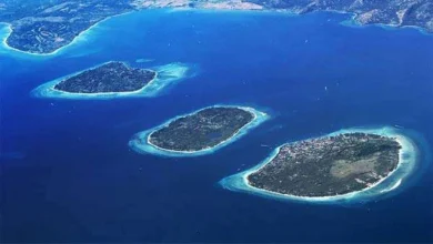 Pulau Gili Trawangan, Meno, dan Air Tramena di Lombok Utara Provinsi NTB