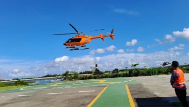 Helikopter Dikerahkan Pendaki Denmark Terjatuh di Gunung Rinjani