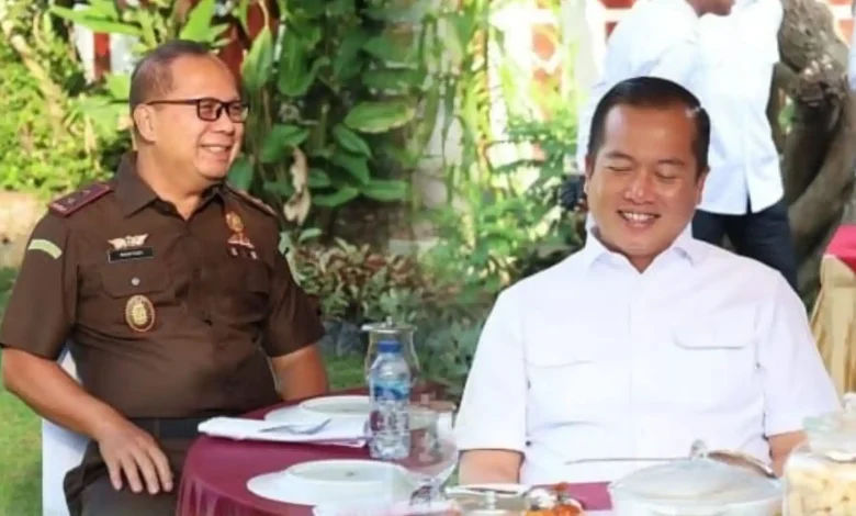 Kepala Kejati Kajati NTB Wahyudi Sarapan dengan Gubernur Lalu Iqbal