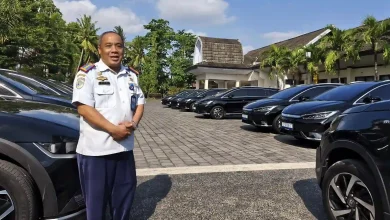 Kepala Bidang Lalu Lintas Jalan Dinas Perhubungan NTB Chairy Chalidyanto Kendaraan saat Fornas VIII 2025