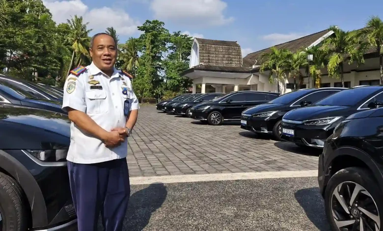 Kepala Bidang Lalu Lintas Jalan Dinas Perhubungan NTB Chairy Chalidyanto Kendaraan saat Fornas VIII 2025