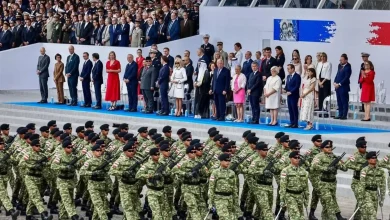 Parade TNI - Polri di Bastille Day Prancis