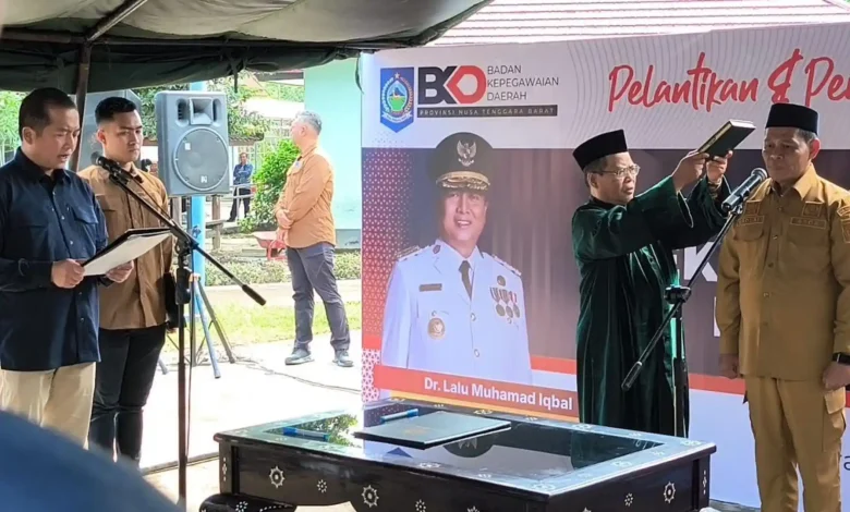 Pelantikan Pj Sekda NTB Lalu Moh Faozal