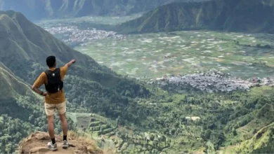 Pemandangan Bukit Amben Sembalun Lombok Timur