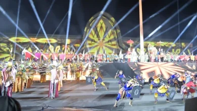 Penampilan Penari Tari Kolosal Pembukaan Fornas VIII NTB 2025