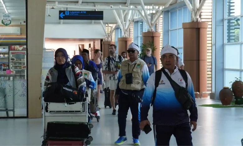 Peserta Fornas VIII NTB 2025 Tiba di Bandara Lombok