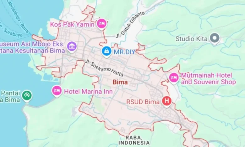 Peta Kota Bima