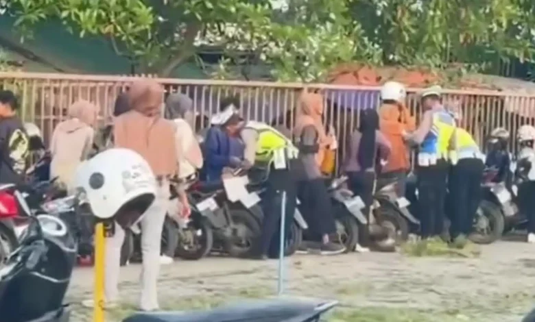 Polisi Gelar Razia di Parkiran Perusahaan