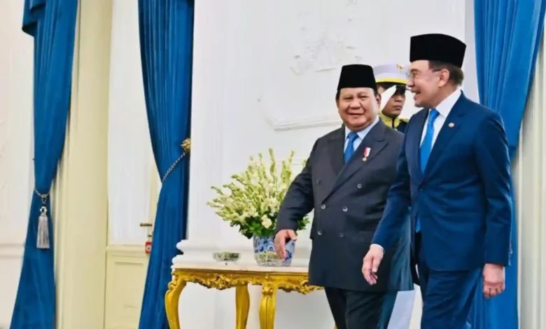 Prabowo Bertemu Anwar Ibrahim di Istana Merdeka Jakarta