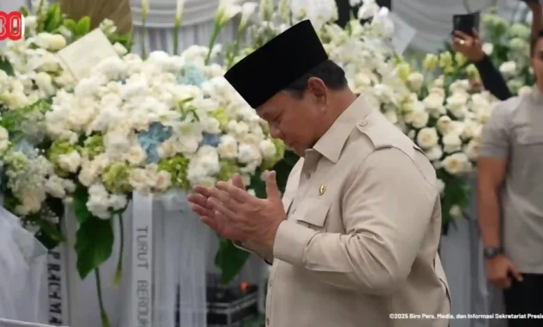 Prabowo Kenang Pesan WA Terakhir Kwik Kian Gie