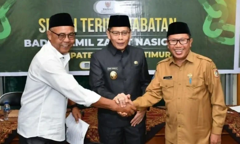 Serah Terima Jabatan Baznas Lombok Timur Pengelolaan ZIS