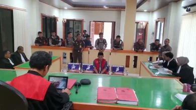 Suasana Sidang Kasus Narkotika di Bima