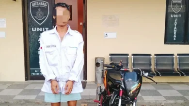 Terduga pelaku curi hp Polwan