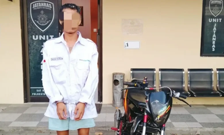Terduga pelaku curi hp Polwan