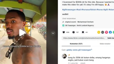 Turis Asing Bayar Rp300 Ribu Naik Cidomo di Gili Trawangan