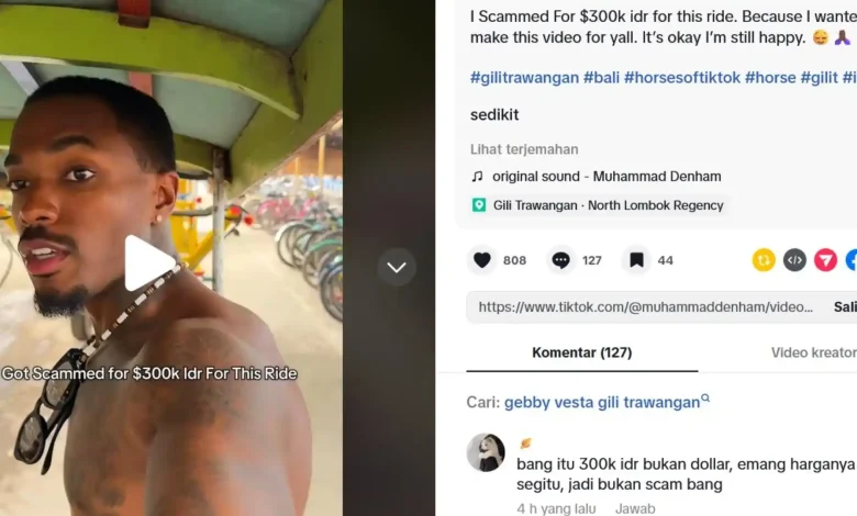 Turis Asing Bayar Rp300 Ribu Naik Cidomo di Gili Trawangan