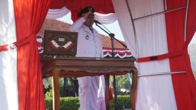 Upacara HUT ke-80 RI di Lombok Barat