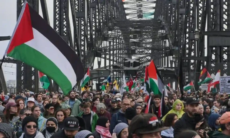 Warga Australia Gelar Aksi Dukung Palestina di Sydney Australia