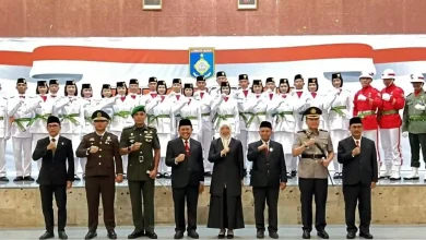 Bupati Lombok Barat LAZ Pengukuhan Paskibraka HUT ke-80 RI 2025