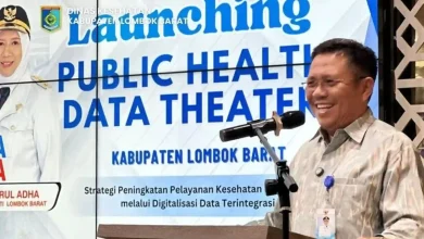 Bupati Lombok Barat Lalu Ahmad Zaini LAZ Resmikan Public Health Data Theater PHDT