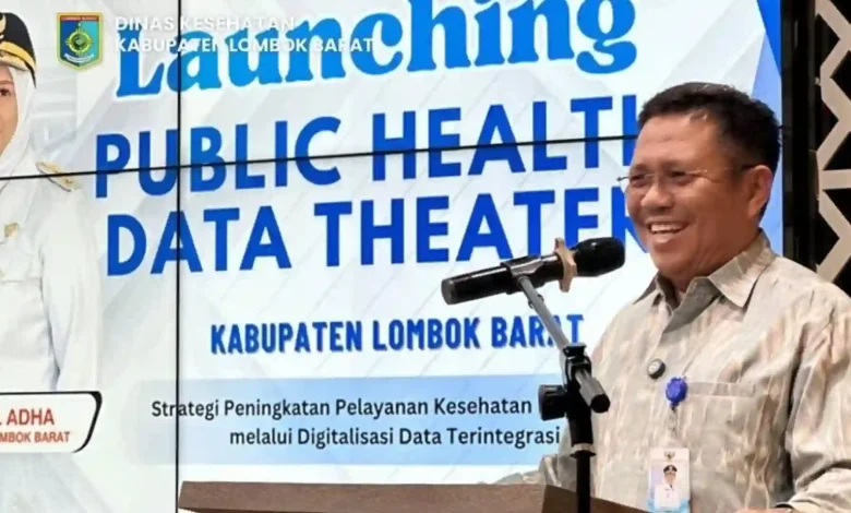 Bupati Lombok Barat Lalu Ahmad Zaini LAZ Resmikan Public Health Data Theater PHDT
