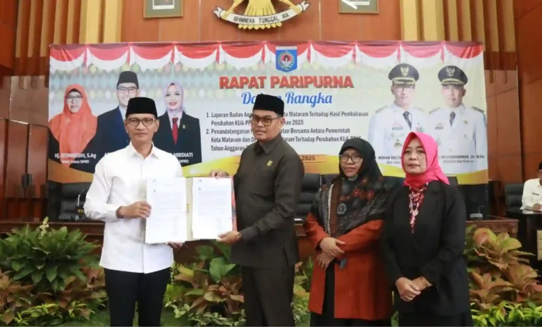 DPRD dan Pemkot Mataram Sepakati Perubahan KUA-PPAS 2025