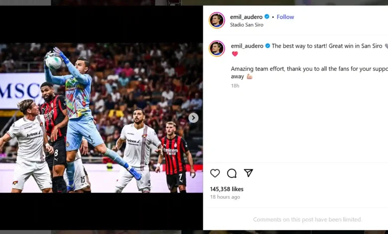 Emil Audero Kalahkan AC Milan