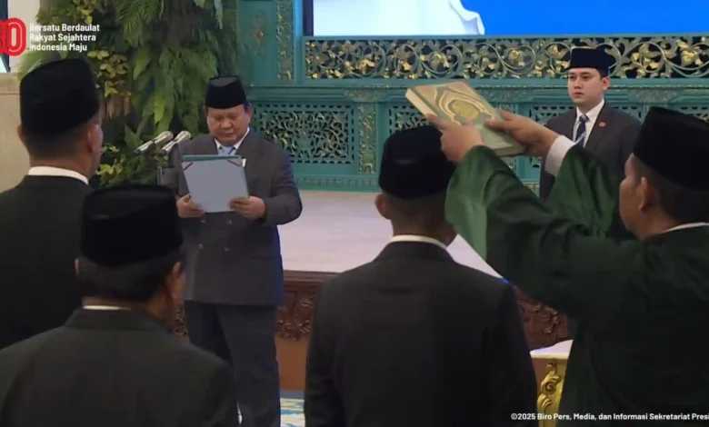 Pelantikan Brian Yuliarto Kepala Badan Industri Mineral