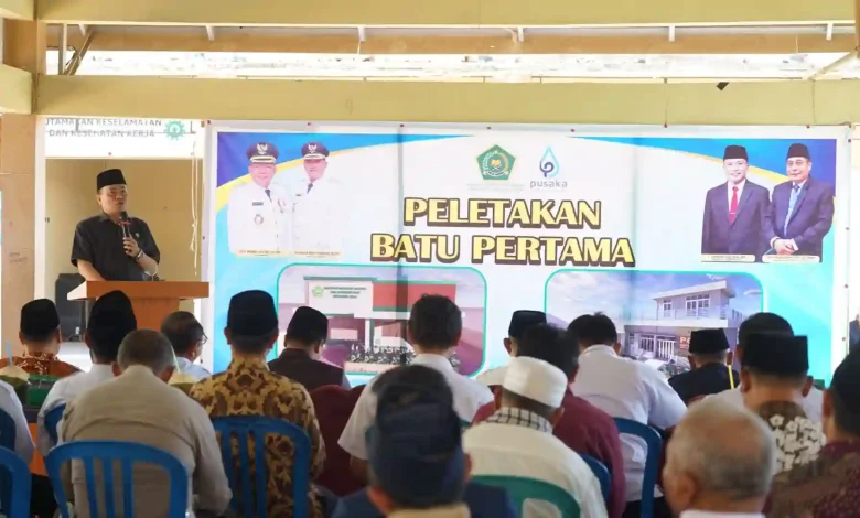 Kanwil Kemenag NTB Peletakan Batu Pertama Gedung KUA Lombok Utara KLU