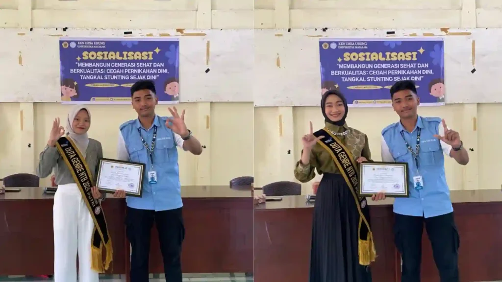 Penyerahan Sertifikat Narasumber Kegiatan KKN PMD Unram Desa Ubung 2025