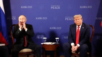 Pertemuan Presiden Rusia Putin dengan Presiden Amerika Serikat AS Donald Trump