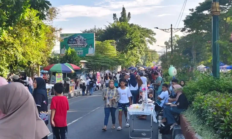 Potret Pelaksanaan Car Free Day CFD Udayana di Kota Mataram