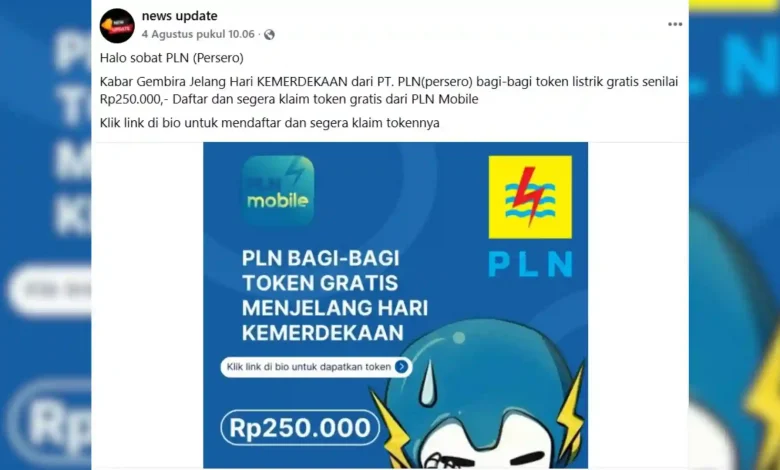 Tautan Token Listrik Gratis PLN