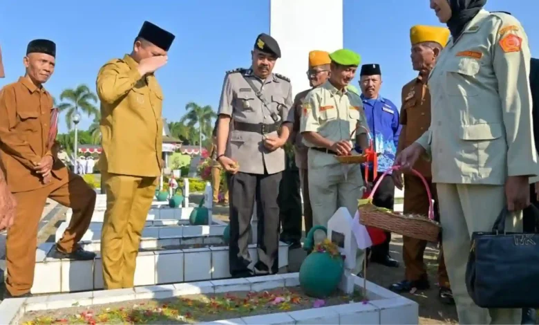 Upacara Hari Veteran di Mataram