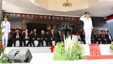 Upacara HUT ke-80 RI di Lombok Timur